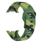 For Samsung Galaxy Watch8 / Watch8 Classic Wave Reverse Buckle Silicone Watch Band(Army Green Camo) - 3