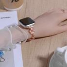 For Apple Watch 46mm / 49mm / 45mm / 44mm Four Leaf Clover Chain Alloy Watch Band(Rose Gold+Rose Gold Four Leaf Clover) - 2