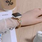 For Apple Watch 42mm / 41mm / 40mm / 38mm Four Leaf Clover Chain Alloy Watch Band(Gold+Color Four Leaf Clover) - 2