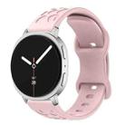 For Samsung Galaxy Watch8 / Watch8 Classic Concave Leopard Butterfly Buckle Silicone Watch Band(Pink) - 1