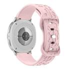 For Samsung Galaxy Watch8 / Watch8 Classic Concave Leopard Butterfly Buckle Silicone Watch Band(Pink) - 2