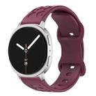 For Samsung Galaxy Watch8 / Watch8 Classic Concave Leopard Butterfly Buckle Silicone Watch Band(Wine Red) - 1