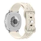 For Samsung Galaxy Watch8 / Watch8 Classic Concave Leopard Butterfly Buckle Silicone Watch Band(Starlight) - 2