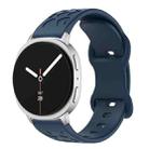 For Samsung Galaxy Watch8 / Watch8 Classic Concave Leopard Butterfly Buckle Silicone Watch Band(Midnight Blue) - 1