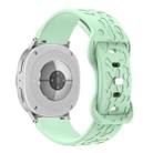 For Samsung Galaxy Watch8 / Watch8 Classic Concave Leopard Butterfly Buckle Silicone Watch Band(Teal) - 2