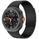 For Samsung Galaxy Watch8 / Watch8 Classic Tri-beads Magnetic Silicone Watch Band(Black) - 1