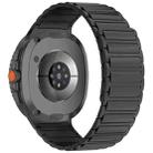 For Samsung Galaxy Watch8 / Watch8 Classic Tri-beads Magnetic Silicone Watch Band(Black) - 2