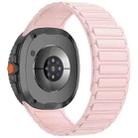 For Samsung Galaxy Watch8 / Watch8 Classic Tri-beads Magnetic Silicone Watch Band(Pink) - 2