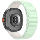 For Samsung Galaxy Watch8 / Watch8 Classic Tri-beads Magnetic Silicone Watch Band(Mint Green Starlight) - 2