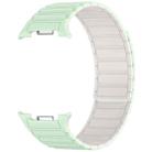 For Samsung Galaxy Watch8 / Watch8 Classic Tri-beads Magnetic Silicone Watch Band(Mint Green Starlight) - 3