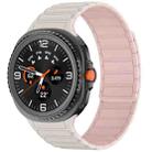 For Samsung Galaxy Watch8 / Watch8 Classic Tri-beads Magnetic Silicone Watch Band(Starlight Pink) - 1