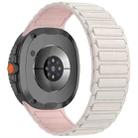 For Samsung Galaxy Watch8 / Watch8 Classic Tri-beads Magnetic Silicone Watch Band(Starlight Pink) - 2