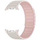 For Samsung Galaxy Watch8 / Watch8 Classic Tri-beads Magnetic Silicone Watch Band(Starlight Pink) - 3