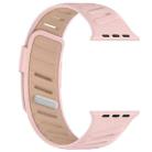 For Apple Watch 46mm / 49mm / 45mm / 44mm Oblique Buckle Breathable Two-Color Silicone Watch Band(Oxford Pink Rose Gray) - 3