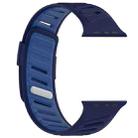 For Apple Watch 46mm / 49mm / 45mm / 44mm Oblique Buckle Breathable Two-Color Silicone Watch Band(Shades of Navy) - 3