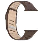 For Apple Watch 46mm / 49mm / 45mm / 44mm Oblique Buckle Breathable Two-Color Silicone Watch Band(Milk Tea Chocolate) - 3