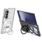 For Samsung Galaxy Z Fold7 5G Foldable Airbag MagSafe Ring Holder Phone Case(Transparent) - 2
