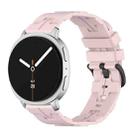 For Samsung Galaxy Watch8 / Watch8 Classic Black Buckle Round Tail Silicone Watch Band(Rose Pink) - 1
