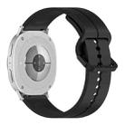 For Samsung Galaxy Watch8 / Watch8 Classic Colorful Buckle Grooved Silicone Watch Band(Black) - 2