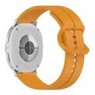 For Samsung Galaxy Watch8 / Watch8 Classic Colorful Buckle Grooved Silicone Watch Band(Yellow) - 2
