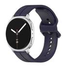 For Samsung Galaxy Watch8 / Watch8 Classic Colorful Buckle Grooved Silicone Watch Band(Navy Blue) - 1
