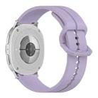 For Samsung Galaxy Watch8 / Watch8 Classic Colorful Buckle Grooved Silicone Watch Band(Light Purple) - 2