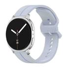 For Samsung Galaxy Watch8 / Watch8 Classic Colorful Buckle Grooved Silicone Watch Band(Light Blue) - 1