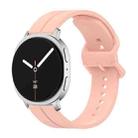 For Samsung Galaxy Watch8 / Watch8 Classic Colorful Buckle Grooved Silicone Watch Band(Light Pink) - 1