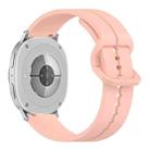 For Samsung Galaxy Watch8 / Watch8 Classic Colorful Buckle Grooved Silicone Watch Band(Light Pink) - 2