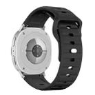For Samsung Galaxy Watch8 / Watch8 Classic Wave Texture Stud Buckle Silicone Watch Band(Black) - 2