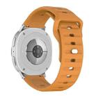 For Samsung Galaxy Watch8 / Watch8 Classic Wave Texture Stud Buckle Silicone Watch Band(Amber Yellow) - 2