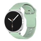 For Samsung Galaxy Watch8 / Watch8 Classic Wave Texture Stud Buckle Silicone Watch Band(Teal Blue) - 1