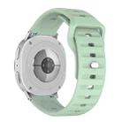 For Samsung Galaxy Watch8 / Watch8 Classic Wave Texture Stud Buckle Silicone Watch Band(Teal Blue) - 2