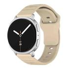 For Samsung Galaxy Watch8 / Watch8 Classic Wave Texture Stud Buckle Silicone Watch Band(Beige) - 1