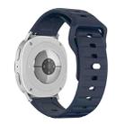 For Samsung Galaxy Watch8 / Watch8 Classic Wave Texture Stud Buckle Silicone Watch Band(Blue) - 2