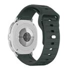 For Samsung Galaxy Watch8 / Watch8 Classic Wave Texture Stud Buckle Silicone Watch Band(Green) - 2