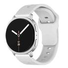 For Samsung Galaxy Watch8 / Watch8 Classic Round Dots Stud Buckle Silicone Watch Band(White) - 1