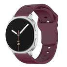 For Samsung Galaxy Watch8 / Watch8 Classic Round Dots Stud Buckle Silicone Watch Band(Wine Red) - 1