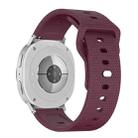 For Samsung Galaxy Watch8 / Watch8 Classic Round Dots Stud Buckle Silicone Watch Band(Wine Red) - 2