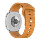 For Samsung Galaxy Watch8 / Watch8 Classic Round Dots Stud Buckle Silicone Watch Band(Amber Yellow) - 2