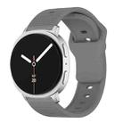 For Samsung Galaxy Watch8 / Watch8 Classic Round Dots Stud Buckle Silicone Watch Band(Gray) - 1