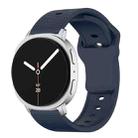 For Samsung Galaxy Watch8 / Watch8 Classic Round Dots Stud Buckle Silicone Watch Band(Blue) - 1