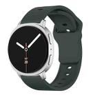 For Samsung Galaxy Watch8 / Watch8 Classic Round Dots Stud Buckle Silicone Watch Band(Green) - 1