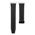 For Samsung Galaxy Watch8 / Watch8 Classic Fold Magnetic Buckle Hybrid Nylon Silicone Watch Band(Black) - 2