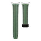 For Samsung Galaxy Watch8 / Watch8 Classic Fold Magnetic Buckle Hybrid Nylon Silicone Watch Band(Spruce Green) - 2