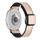 For Samsung Galaxy Watch8 / Watch8 Classic Square Magnetic Buckle Leather Skin Silicone Watch Band(Apricot) - 1