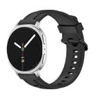 For Samsung Galaxy Watch8 / Watch8 Classic Tire Texture Silicone Watch Band(Black) - 1