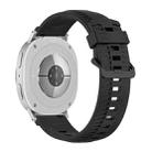 For Samsung Galaxy Watch8 / Watch8 Classic Tire Texture Silicone Watch Band(Black) - 2