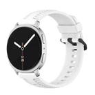 For Samsung Galaxy Watch8 / Watch8 Classic Tire Texture Silicone Watch Band(White) - 1