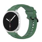 For Samsung Galaxy Watch8 / Watch8 Classic Tire Texture Silicone Watch Band(Army Green) - 1